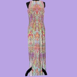 London Times paisley maxi dress size 10